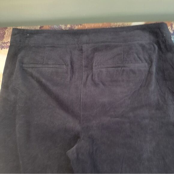 Talbots Classic Side Zip Stretch Cotton Ankle Pants Black Size 8 - Picture 13 of 14